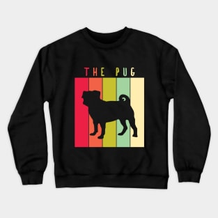 Retro Vintage The Pug Crewneck Sweatshirt